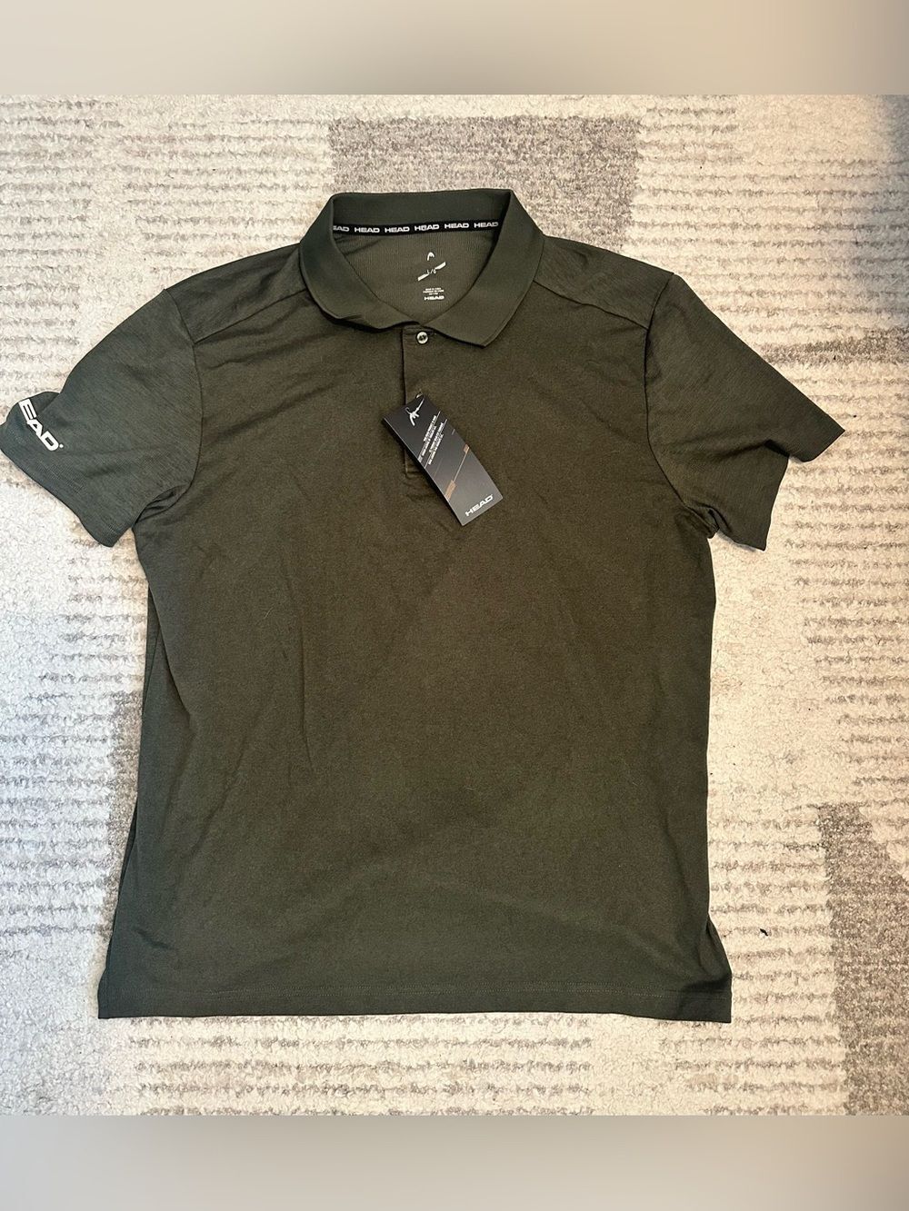 NWT Head Men's Tennis Polo Shirt Olive Green